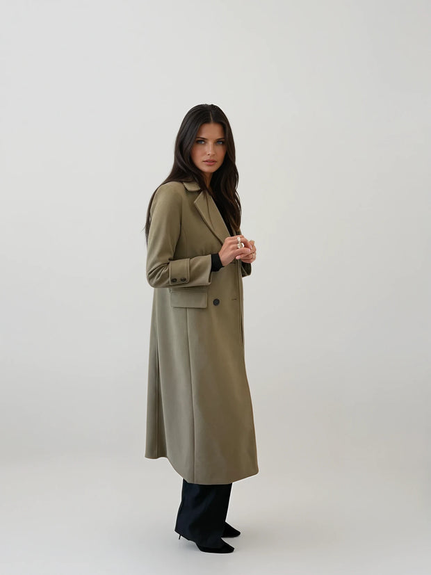 London Long Khaki Coat