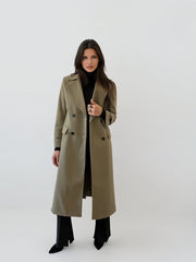 London Long Khaki Coat