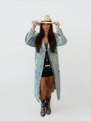 Bianca Denim Trench Coat