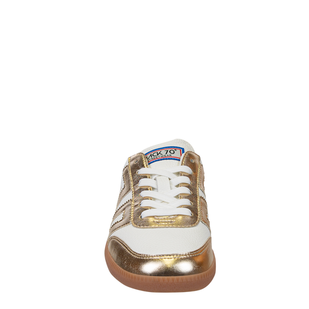 BACK 70 - EASTER in METALLIC GOLD Backless Sneakers