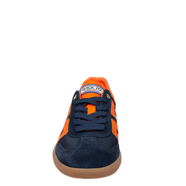 BACK 70 - GHOST in NAVY ORANGE Sneakers