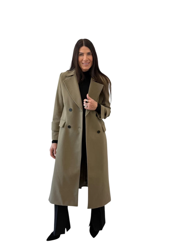 London Long Khaki Coat