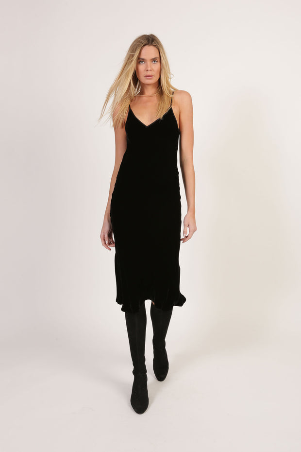 Slip Dresses Long - Caroline Velvet Slip Dress | Malibu-Road-Store